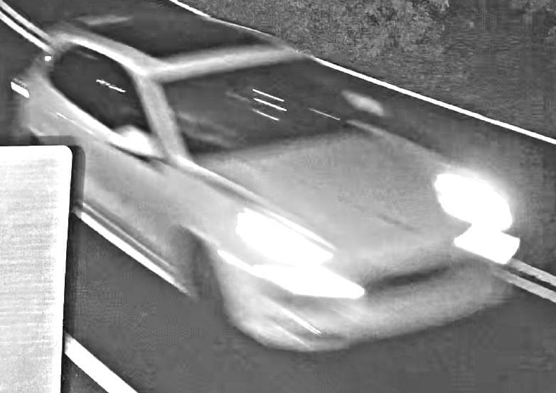 Surveillance footage captured images of a suspect vehicle connected to the 2022 murder of Violet Alberts in Montecito (Photo provided by the Santa Barbara County Sheriff's Office)