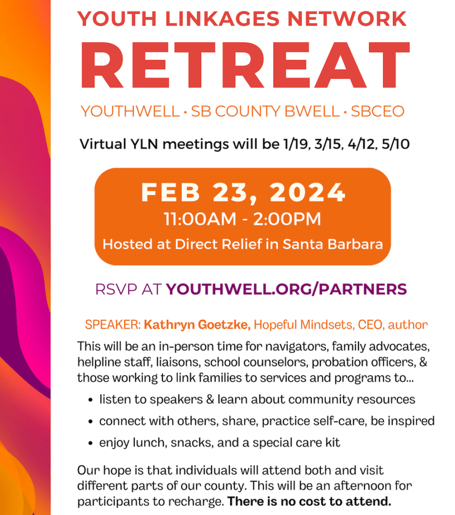 Youth Linkages Network Retreat for those working with youth to facilitate stronger referrals for families to mental health services