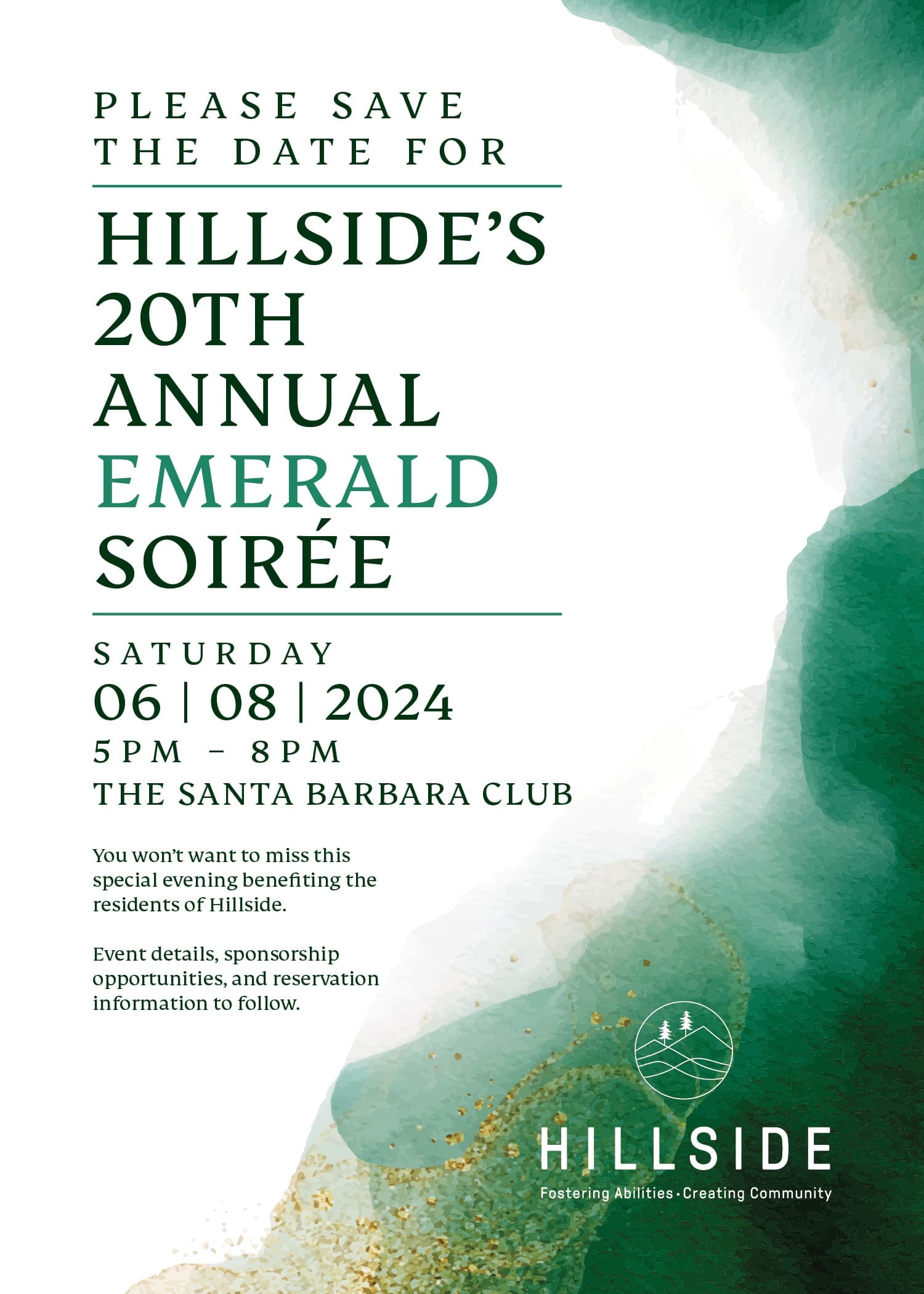 Hillside’s 20th Annual Emerald Soiree