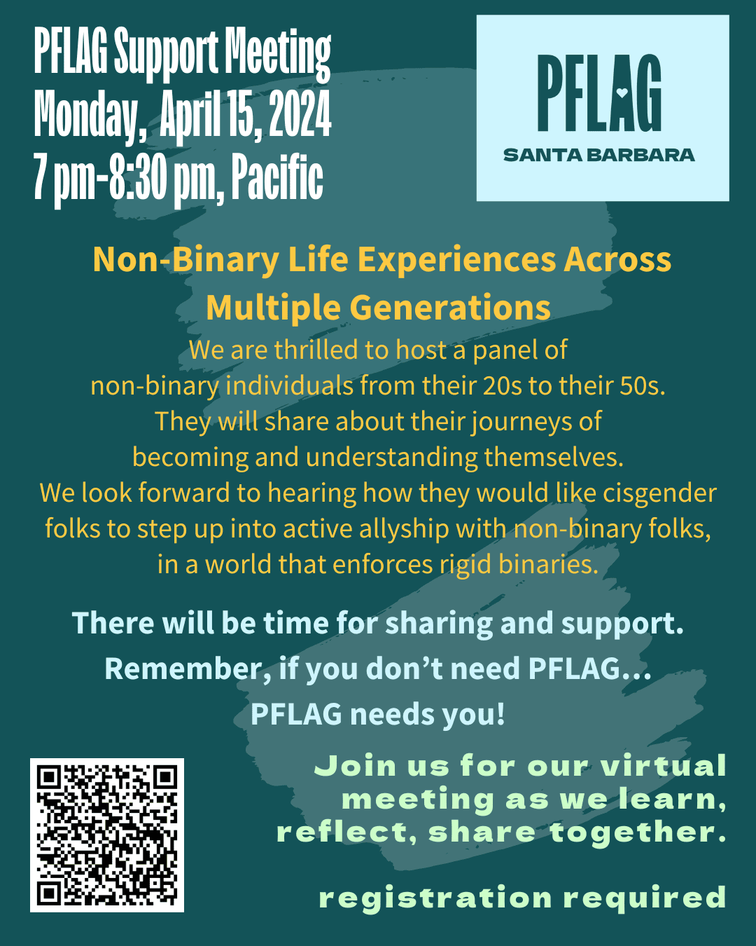 PFLAG Santa Barbara April Support Meeting