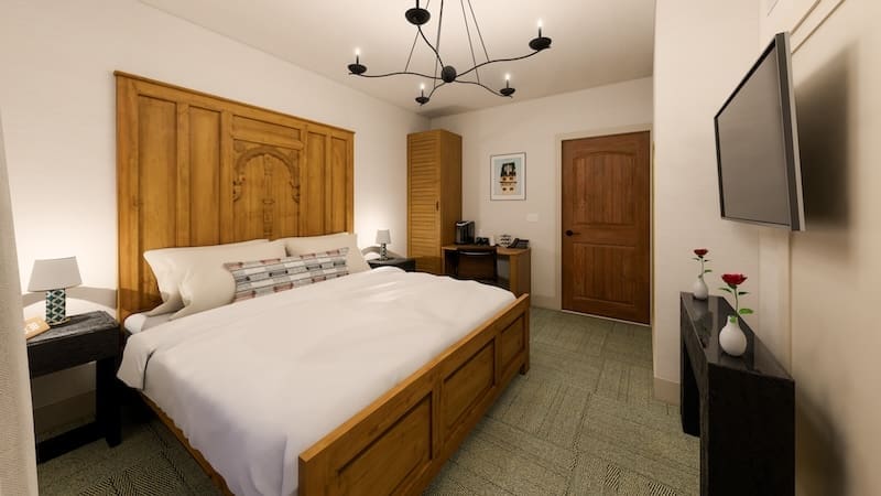 Rendering of upgrades to be made at Hotel Santa Barbara's guest rooms (courtesy)