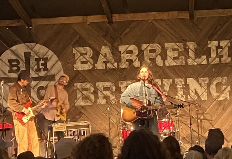 Waxhatchee performing at Barrelhouse Brewing Co. in Paso Robles on May 17, 2024 (Photo by Rebecca Horrigan)