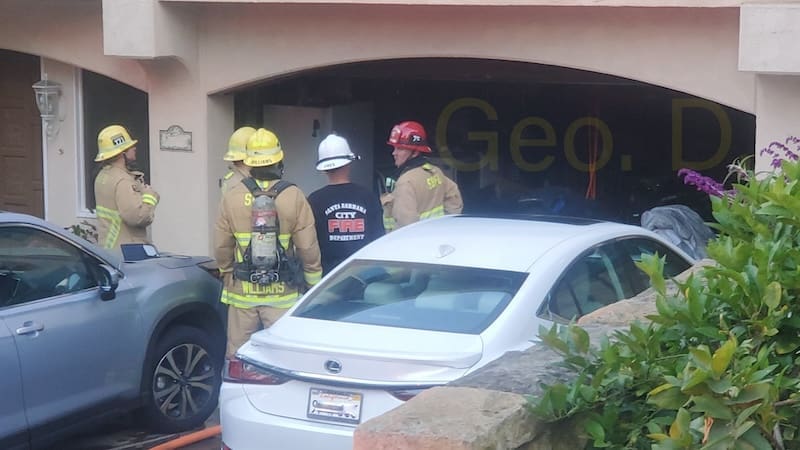 Electric scooter caused a garage fire on Santa Barbara's westside on June 1, 2024 (Photo: Geo Duarte)
