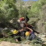 Injured hiker airlifted from Tangerine Falls on June 29, 2024 (Photo: Santa Barbara County Search & Rescue)