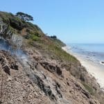 "Hope Ranch Volcano" smokes up again on June 27, 2024 (Photo: Santa Barbara County Fire Department)