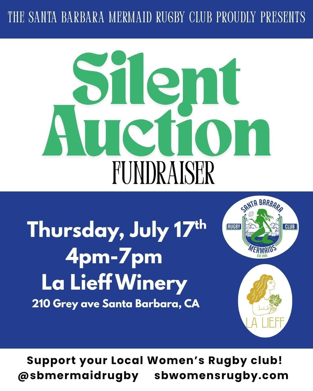 SB Mermaid Rugby 4th Annual Silent Auction