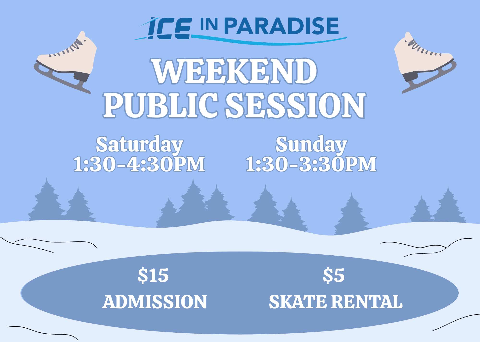 Public Skating at Ice in Paradise!