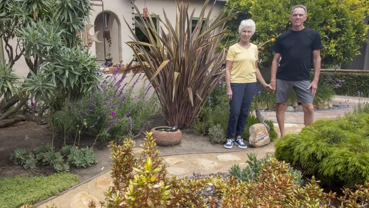 The WaterWise Garden Recognition Contest celebrates and recognizes beautiful, water efficient residential gardens throughout Santa Barbara County. The 2025 winners for the City of Santa Barbara are Fred and Janice Maggiore. (courtesy)