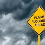 Flash flooding ahead road sign. Image source: bauhaus1000/Canva