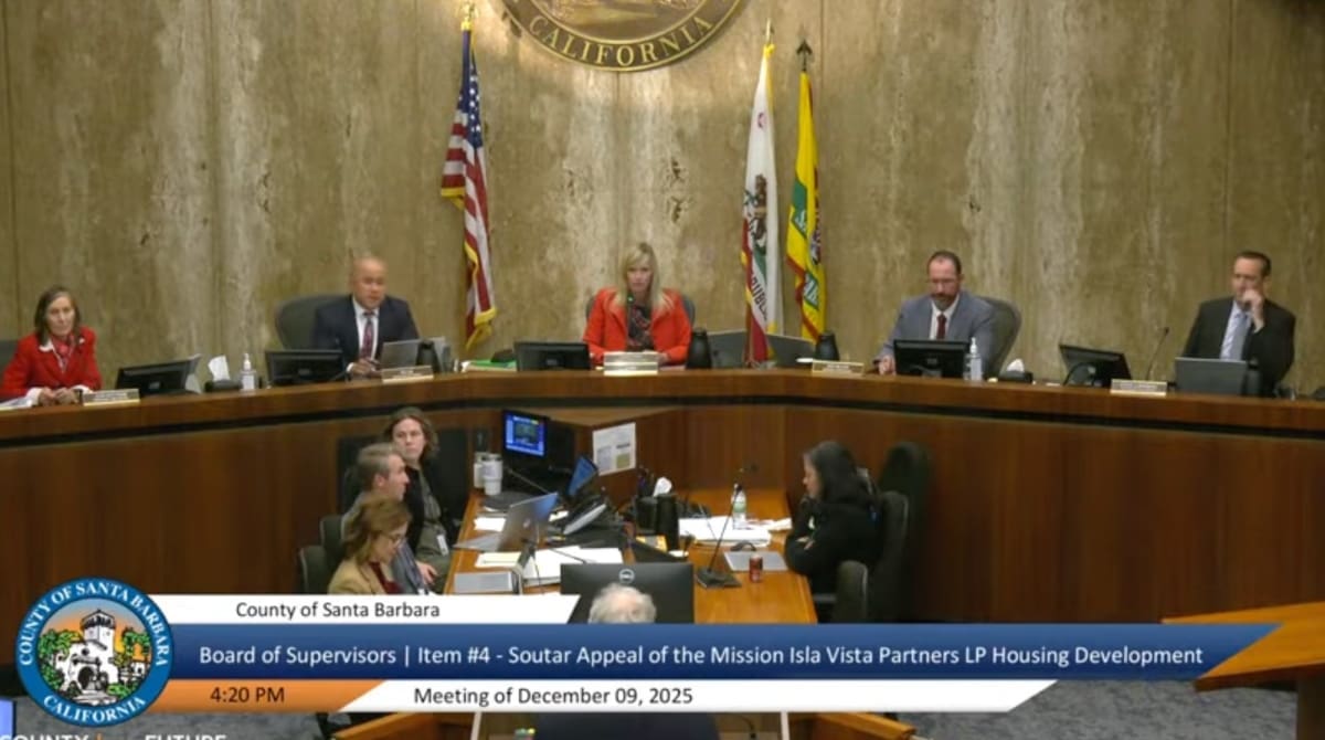 Santa Barbara County Board of Supervisors End Isla Vista Housing ...