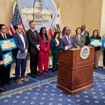 State Superintendent of Public Instruction Tony Thurmond during a press conference. Image Source: Facebook/California Department of Education
