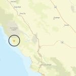 Location of the latest earthquake in SLO County. Image Source: U.S. Geological Survey website