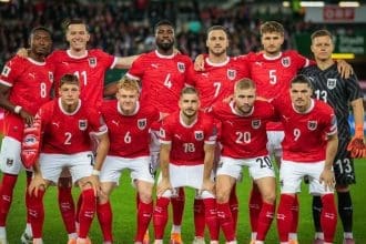The Austrian national soccer team. Image Source: Facebook/Austrian Consulate General, Los Angeles