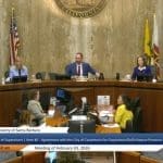 Santa Barbara County Board of Supervisors meeting. Image Source: YouTube/County of Santa Barbara