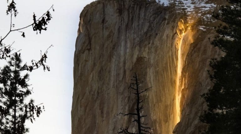 The Horsetail Fall in Yosemite National Park. Image Source: Yosemite National Park/Facebook