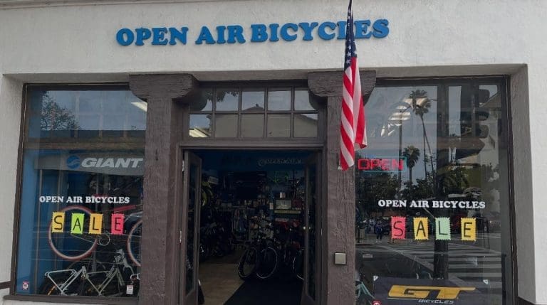 Open Air Bicycles announced that its lease at its 135 E Carrillo Street location has ended. Image source: Open Air Bicycles/Instagram