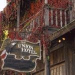 The historic 1880 Union Hotel in Los Alamos is reopening for overnight stays after a decade. Image Source: 1880 Union Hotel/Instagram