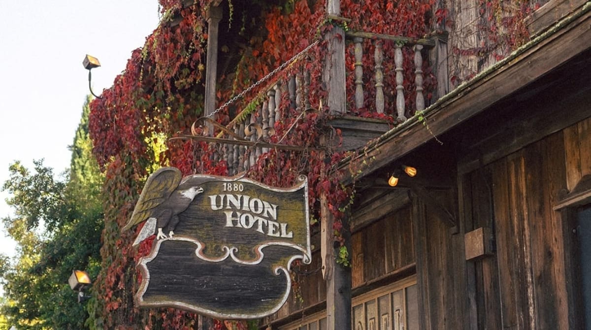 The historic 1880 Union Hotel in Los Alamos is reopening for overnight stays after a decade. Image Source: 1880 Union Hotel/Instagram