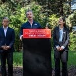 California is suing the Trump administration over the decision to repeal the EPA’s Endangerment Finding. Image Source: Governor Gavin Newsom’s pressroom/website