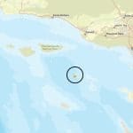 Location of the magnitude 2.9 earthquake on March 25, 2026, near Santa Barbara Island. Source: U.S. Geological Survey (USGS) website