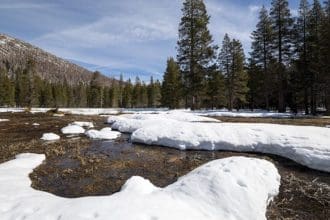 Sierra Nevada snowpack. Image Source: California Department of Water Resources website