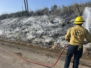 Brush Fire Slows Highway 101 Traffic near El Capitán, Forward Progress Stopped