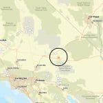 Epicenter of the 3.1 magnitude earthquake. Image Source: USGS website