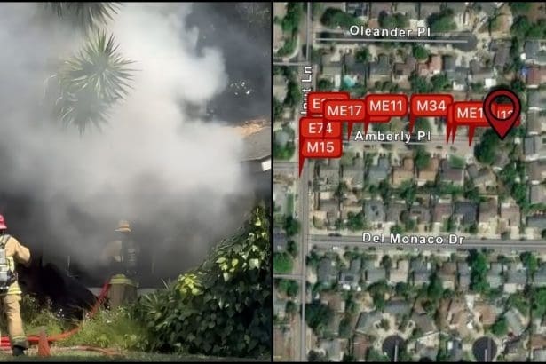 One person along with a dog and a cat was killed in Goleta house fire on April 14, 2026. Image Source: X/Santa Barbara County Fire Department