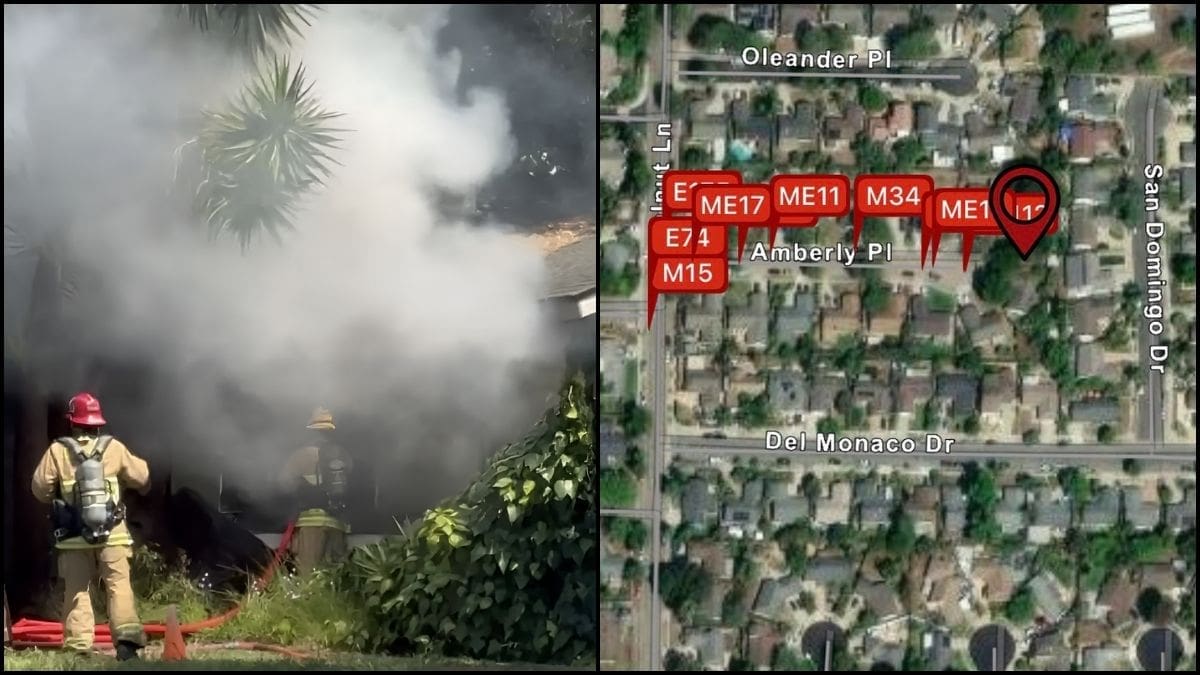 One person along with a dog and a cat was killed in Goleta house fire on April 14, 2026. Image Source: X/Santa Barbara County Fire Department