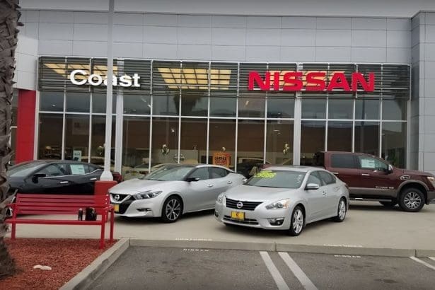 Coast Nissan storefront. Image Source: Coast Nissan/Yelp