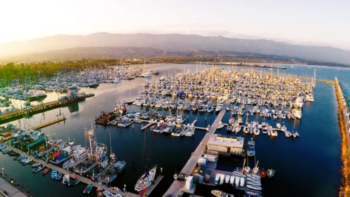 Santa Barbara waterfront encompassing the Harbor and Stearns Wharfthe Harbor and Stearns Wharf. Image Source: City of Santa Barbara website