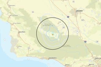 A 3.2-magnitude earthquake was recorded on April 15, 2026. Image Source: USGS