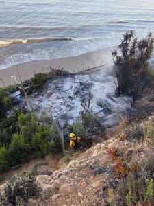 Small Brush Fire Near Highway 101 in Summerland Extinguished Tuesday Morning