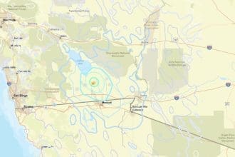 4.7-magnitude near Brawley on May 10, 2026. Image Source: USGS