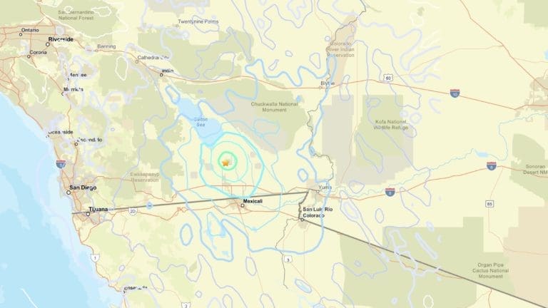 4.7-magnitude near Brawley on May 10, 2026. Image Source: USGS