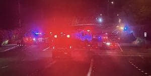 Late Night Crash on Cathedral Oaks Requires Rescue Efforts