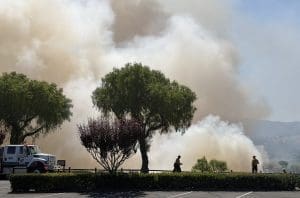 Vegetation Fire Burns Nearly 2 Acres in Solvang